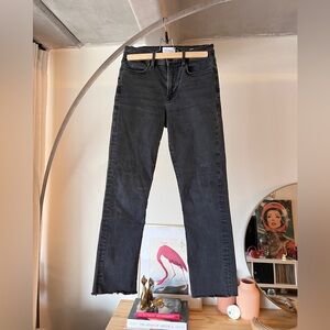 Frame Denim Women's "Le High Straight" Dark Gray / Black - Sz 28 x 25" Inseam